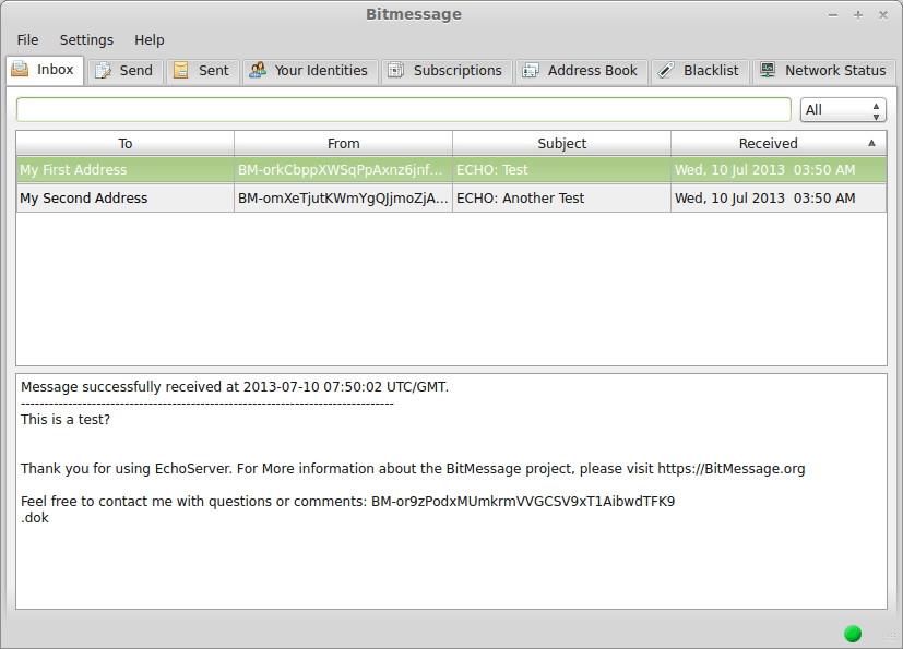 Bitmessenger